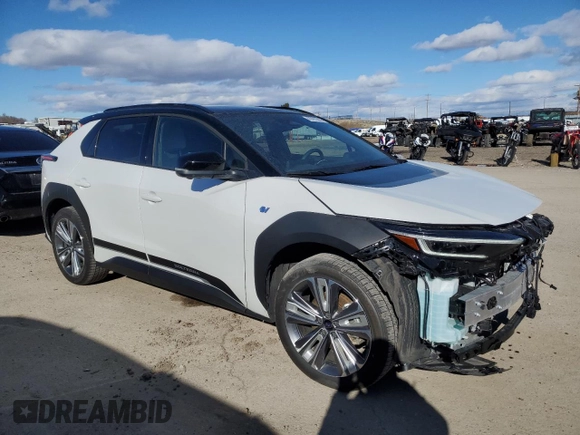 2023 Subaru Solterra Limited с VIN JTMABABA7PA037027, выставлен на аукционе Copart как лот 43781695 с пробегом 9 060 миль миль и Списание • Salvage title. История ставок и продаж доступна на DreamBid. Изображение 4.