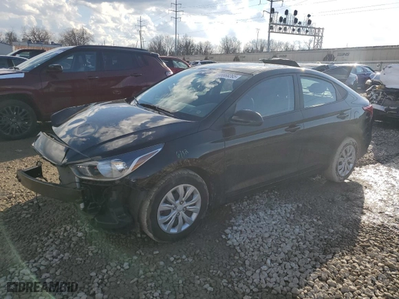 2022 Hyundai Accent SE with VIN 3KPC24A69NE161057, listed as a Copart auction lot 46668265 with 29,304 mi miles and Salvage Title. Bid and sale history available at carsss.com. Image 1.