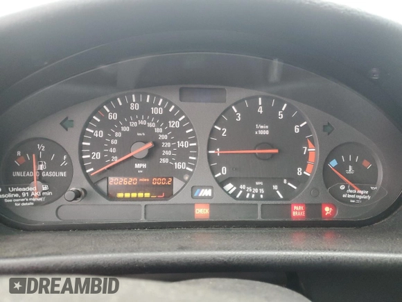 1995 BMW 3 Series M3 with VIN WBSBF9325SEH02986, listed as a Copart auction lot 41598065 with 202,620 mi miles and Salvage Title. Bid and sale history available at DreamBid. Image 9.