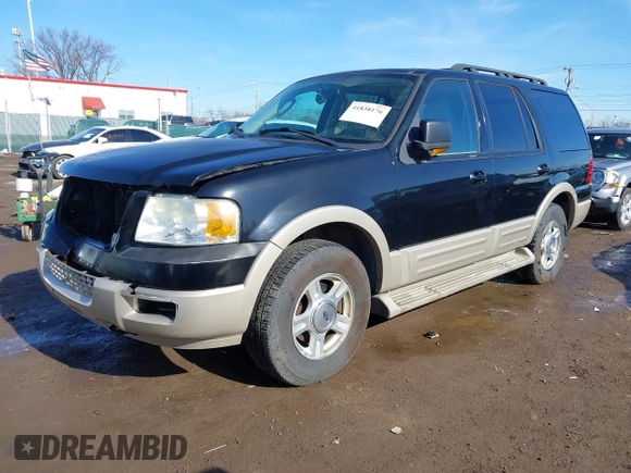 2005 Ford Expedition Eddie Bauer with VIN 1FMFU18575LA43580, listed as a IAAI auction lot 41838176 with 222,967 mi miles. Bid and sale history available at carsss.com. Image 2.