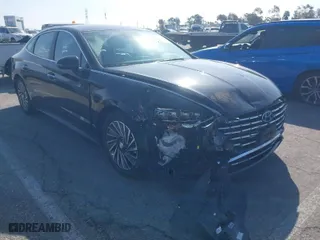 2022 Hyundai Sonata Hybrid Limited with VIN KMHL54JJ3NA049672, listed as a IAAI auction lot 41592591 with 29,523 mi miles. Bid and sale history available at carsss.com. Image 1.
