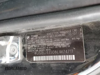 2008 BMW Z4 3.0i with VIN 4USBU33508LW74711, listed as a Copart auction lot 47768015 with 122,241 mi miles and Salvage title. Bid and sale history available at DreamBid. Image 14.