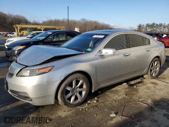 2012 Acura TL Tech Auto with VIN 19UUA8F53CA033297, listed as a Copart auction lot 44336125 with 129,047 mi miles and Clean Title. Bid and sale history available at carsss.com. Image 1.