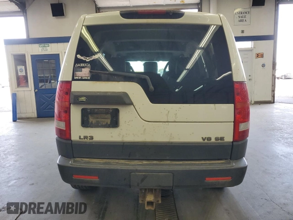 2005 Land Rover LR3 SE with VIN SALAD25435A313571, listed as a Copart auction lot 55355385 with 206,776 mi miles and Salvage title. Bid and sale history available at DreamBid. Image 6.