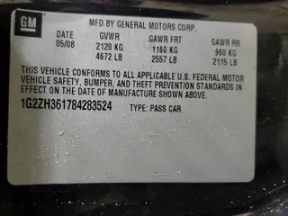 2008 Pontiac G6 GT with VIN 1G2ZH361784283524, listed as a Copart auction lot 42861745 with 78,502 mi miles and Clean title. Bid and sale history available at DreamBid. Image 12.