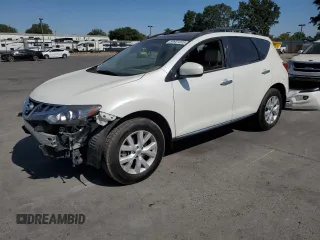 2012 Nissan Murano S z VIN JN8AZ1MUXCW106474, wystawiony jako Copart lot #59931225 z przebiegiem 122 429 mil mil oraz Szkoda całkowita • Salvage title. Historia ofert i sprzedaży dostępna na DreamBid. Obrazek 1.