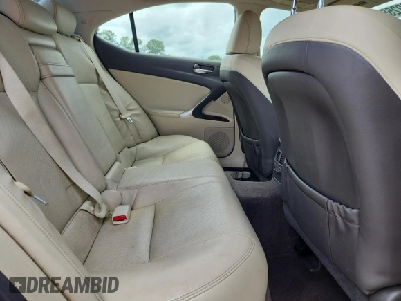 2010 Lexus IS 250 with VIN JTHBF5C24A2098391, listed as a Copart auction lot 60472255 with Not provided miles and Salvage title. Bid and sale history available at DreamBid. Image 10.