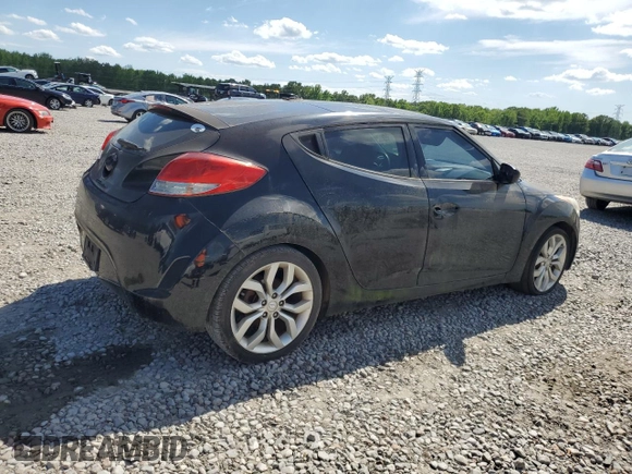 2012 Hyundai Veloster w/Black Int with VIN KMHTC6AD4CU061160, listed as a Copart auction lot 54139415 with 124,468 mi miles and Clean title. Bid and sale history available at DreamBid. Image 3.