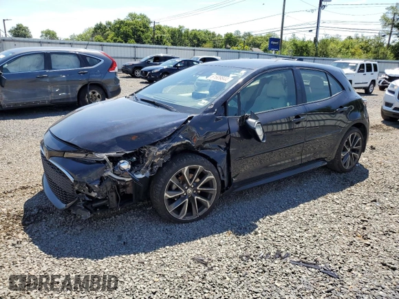 2019 Toyota Corolla Hatchback SE with VIN JTNK4RBE3K3061043, listed as a Copart auction lot 61609844 with 46,136 mi miles and Salvage Title. Bid and sale history available at carsss.com. Image 1.