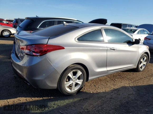 2013 Hyundai Elantra Coupe GS PZEV with VIN KMHDH6AE6DU013045, listed as a Copart auction lot 81542714 with 96,519 mi miles and Salvage Title. Bid and sale history available at carsss.com. Image 3.