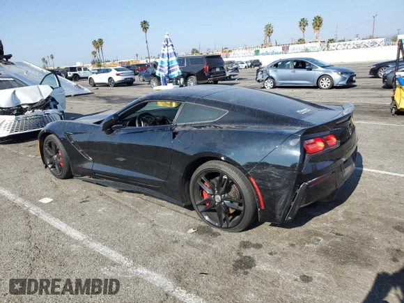 2016 Chevrolet Corvette Z51 3LT with VIN 1G1YM2D72G5115814, listed as a Copart auction lot 89352015 with 43,692 mi miles and Salvage title. Bid and sale history available at DreamBid. Image 2.