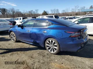 2020 Nissan Maxima Platinum with VIN 1N4AA6FV1LC385133, listed as a Copart auction lot 89101525 with 53,774 mi miles and Salvage Title. Bid and sale history available at DreamBid. Image 2.