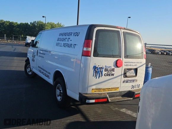 2013 Chevrolet Express Cargo with VIN 1GCWGFCA3D1147507, listed as a IAAI auction lot 42821437 with 234,091 mi miles and . Bid and sale history available at DreamBid. Image 13.