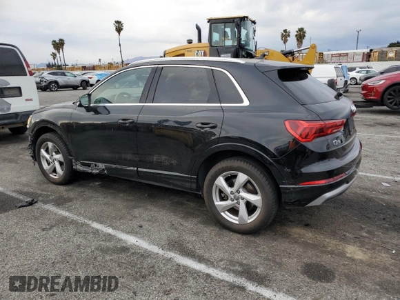 2019 Audi Q3 Premium Plus with VIN WA1BECF39K1079706, listed as a Copart auction lot 43796845 with 33,521 mi miles and Salvage Title. Bid and sale history available at carsss.com. Image 2.