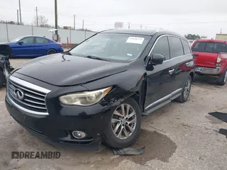 2014 Infiniti QX60 with VIN 5N1AL0MM4EC549212, listed as a IAAI auction lot 41618713 with 100,039 mi miles. Bid and sale history available at carsss.com. Image 2.