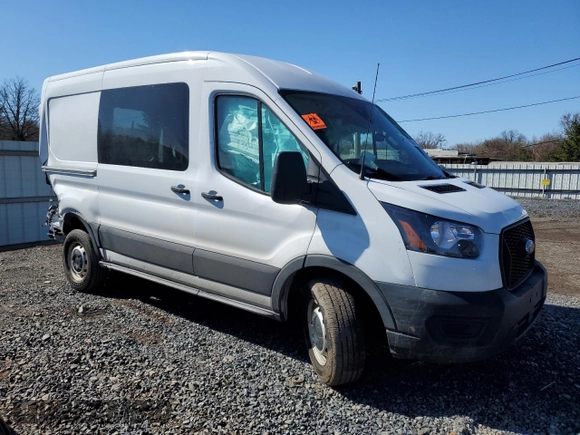 2022 Ford Transit Cargo z VIN 1FTBR1C89NKA67892, wystawiony jako Copart lot #49484705 z przebiegiem 76 174 mil mil oraz Szkoda całkowita • Salvage title. Historia ofert i sprzedaży dostępna na DreamBid. Obrazek 4.