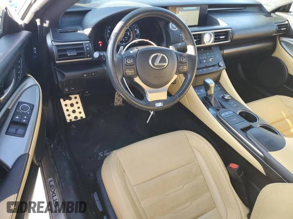 2015 Lexus RC 350 F Sport with VIN JTHSE5BC2F5003278, listed as a Copart auction lot 49997085 with 100,204 mi miles and Salvage title. Bid and sale history available at DreamBid. Image 8.