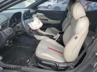 2019 Hyundai Veloster Turbo R-Spec with VIN KMHTH6AB5KU009504, listed as a Copart auction lot 42144805 with 123,967 mi miles and Salvage Title. Bid and sale history available at carsss.com. Image 7.