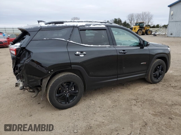 2022 GMC Terrain AT4 with VIN 3GKALYEV8NL163721, listed as a Copart auction lot 41364745 with 44,655 mi miles and Salvage Title. Bid and sale history available at DreamBid. Image 3.