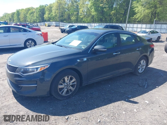 2016 Kia Optima LX with VIN KNAGT4L3XG5078248, listed as a IAAI auction lot 42011616 with 150,000 mi miles. Bid and sale history available at carsss.com. Image 17.