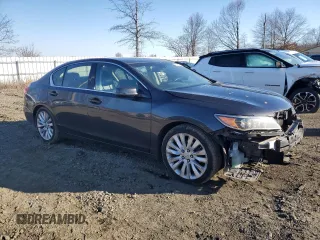 2014 Acura RLX Advance Pkg with VIN JH4KC1F91EC006406, listed as a Copart auction lot 45450345 with 187,089 mi miles and Salvage Title. Bid and sale history available at carsss.com. Image 4.