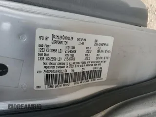 2007 Chrysler Town & Country LWB Touring with VIN 2A4GP54L67R213184, listed as a Copart auction lot 76761914 with 207,424 mi miles and Salvage Title. Bid and sale history available at carsss.com. Image 13.