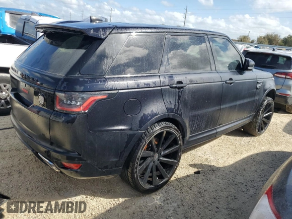 2021 Land Rover Range Rover Sport SVR with VIN SALWZ2RE5MA780919, listed as a Copart auction lot 77540064 with Not Provided miles and Salvage Title. Bid and sale history available at DreamBid. Image 3.