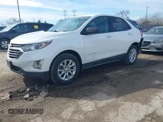 2019 Chevrolet Equinox LS with VIN 2GNAXHEVXK6251595, listed as a IAAI auction lot 41661657 with 120,348 mi miles and . Bid and sale history available at DreamBid. Image 2.