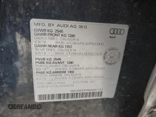 2013 Audi Q5 Premium with VIN WA1MGCFP0DA091137, listed as a Copart auction lot 84470614 with 172,055 mi miles and Clean title. Bid and sale history available at DreamBid. Image 13.