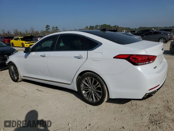 2015 Hyundai Genesis 3.8L with VIN KMHGN4JE0FU028492, listed as a Copart auction lot 48904625 with 137,715 mi miles and Salvage Title. Bid and sale history available at carsss.com. Image 2.