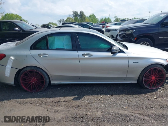 2017 Mercedes-Benz C 43 AMG with VIN 55SWF6EB3HU185498, listed as a IAAI auction lot 41989123 with 92,981 mi miles and . Bid and sale history available at DreamBid. Image 12.