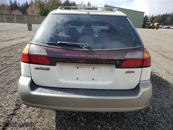 2001 Subaru Legacy Wagon Outback w/RB Equip with VIN 4S3BH665516621059, listed as a Copart auction lot 49511515 with 166,520 mi miles and Salvage Title. Bid and sale history available at carsss.com. Image 6.