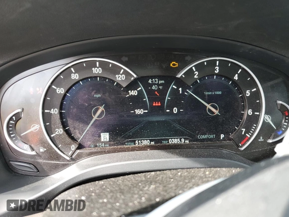 2019 BMW X3 xDrive30i with VIN 5UXTR9C50KLP90236, listed as a Copart auction lot 54836495 with 51,380 mi miles and Salvage Title. Bid and sale history available at DreamBid. Image 9.