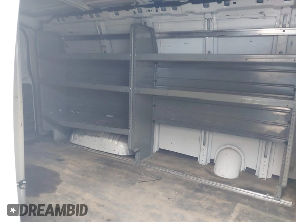 2020 Chevrolet Express Cargo with VIN 1GCWGAFP6L1275225, listed as a IAAI auction lot 41801450 with 122,683 mi miles and . Bid and sale history available at DreamBid. Image 8.