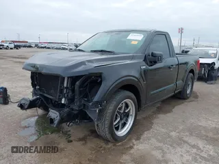 2023 Ford F-150 XL with VIN 1FTMF1C56PKF82536, listed as a IAAI auction lot 41453141 with 2,487 mi miles and . Bid and sale history available at carsss.com. Image 2.