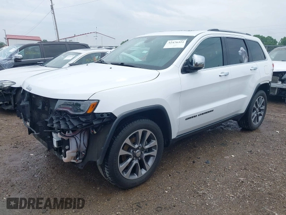 2018 Jeep Grand Cherokee Limited with VIN 1C4RJFBG8JC417240, listed as a IAAI auction lot 42476411 with 77,080 mi miles and . Bid and sale history available at DreamBid. Image 19.
