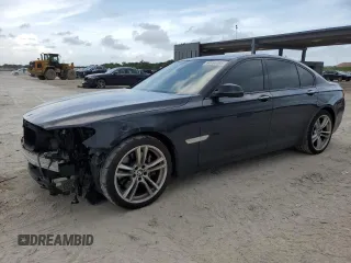 2013 BMW 7 Series 750i with VIN WBAYA8C56DC996704, listed as a Copart auction lot 64466705 with 102,278 mi miles and Salvage title. Bid and sale history available at DreamBid. Image 1.