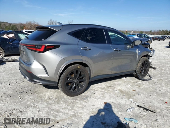 2023 Lexus NX with VIN 2T2KGCEZ4PC016260, listed as a Copart auction lot 85488734 with 33,244 mi miles and Salvage Title. Bid and sale history available at carsss.com. Image 3.