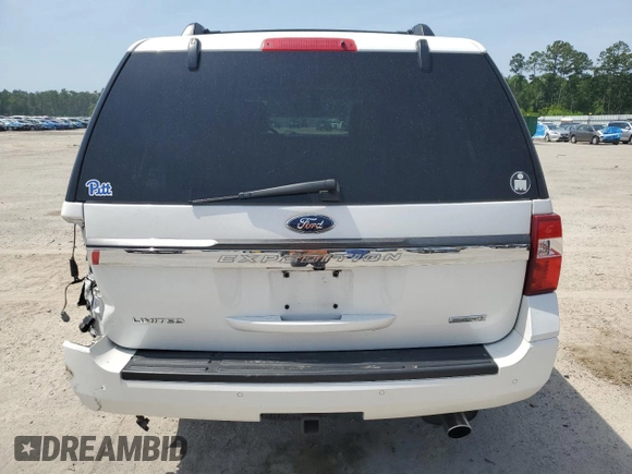 2017 Ford Expedition Limited with VIN 1FMJU1KTXHEA43678, listed as a Copart auction lot 57202965 with 127,781 mi miles and Salvage title. Bid and sale history available at DreamBid. Image 6.