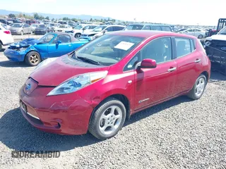 2012 Nissan LEAF SL with VIN JN1AZ0CP0CT025747, listed as a IAAI auction lot 42021121 with 50,344 mi miles. Bid and sale history available at carsss.com. Image 2.