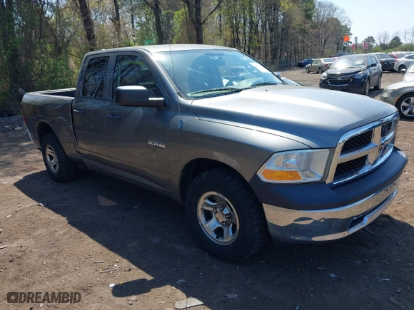 2010 Dodge Ram 1500 SLT with VIN 1D7RV1GPXAS231999, listed as a IAAI auction lot 42115453 with 105,099 mi miles. Bid and sale history available at carsss.com. Image 1.