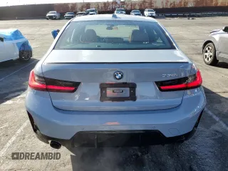 2023 BMW 3 Series 330e with VIN 3MW39FF07P8D26890, listed as a Copart auction lot 45203065 with 21,679 mi miles and Salvage Title. Bid and sale history available at carsss.com. Image 6.