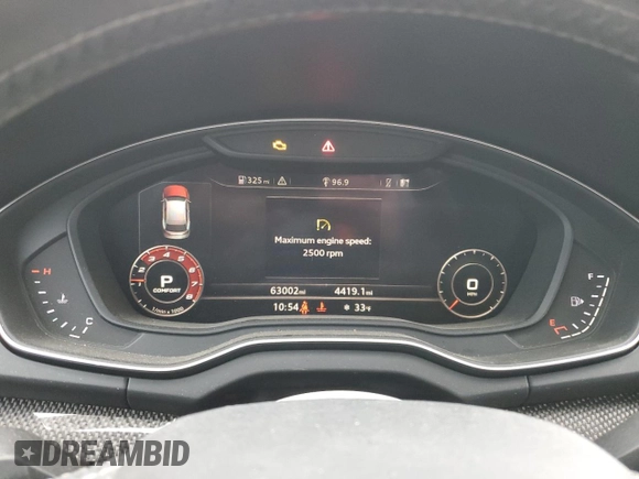 2020 Audi SQ5 Premium Plus with VIN WA1B4AFY2L2015103, listed as a Copart auction lot 85380174 with 63,002 mi miles and Salvage Title. Bid and sale history available at DreamBid. Image 9.