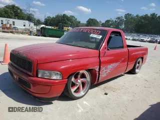 1998 Dodge 1500 z VIN 1B7HC16Z1WS590938, wystawiony jako Copart lot #52177205 z przebiegiem 48 672 mil mil oraz Szkoda całkowita • Salvage title. Historia ofert i sprzedaży dostępna na DreamBid. Obrazek 1.