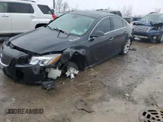 2013 Buick Regal GS with VIN 2G4GV5GV8D9173187, listed as a Copart auction lot 47807775 with 109,975 mi miles and Salvage Title. Bid and sale history available at carsss.com. Image 1.