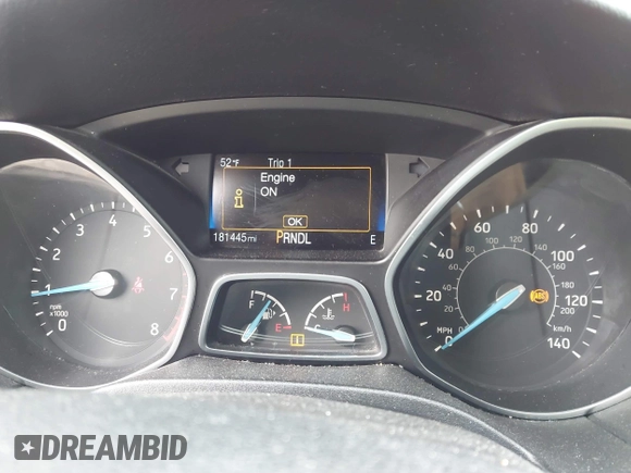 2015 Ford Focus SE with VIN 1FADP3K26FL328579, listed as a IAAI auction lot 41865579 with 181,445 mi miles. Bid and sale history available at carsss.com. Image 7.