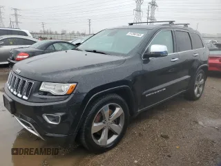 2015 Jeep Grand Cherokee Overland with VIN 1C4RJFCT1FC600224, listed as a Copart auction lot 51266165 with 103,536 mi miles and Clean Title. Bid and sale history available at carsss.com. Image 1.