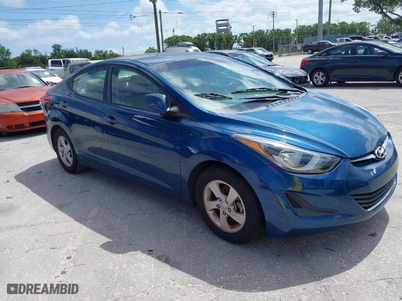 2014 Hyundai Elantra SE with VIN KMHDH4AE6EU143526, listed as a IAAI auction lot 41923395 with 85,149 mi miles. Bid and sale history available at carsss.com. Image 1.