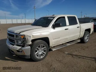 2014 Chevrolet Silverado 1500 LT with VIN 3GCUKREC5EG166150, listed as a Copart auction lot 48809645 with 122,899 mi miles and Salvage Title. Bid and sale history available at carsss.com. Image 1.