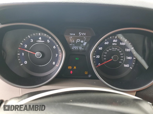 2016 Hyundai Elantra SE with VIN 5NPDH4AE7GH702342, listed as a Copart auction lot 48133575 with 129,978 mi miles and Salvage Title. Bid and sale history available at DreamBid. Image 9.